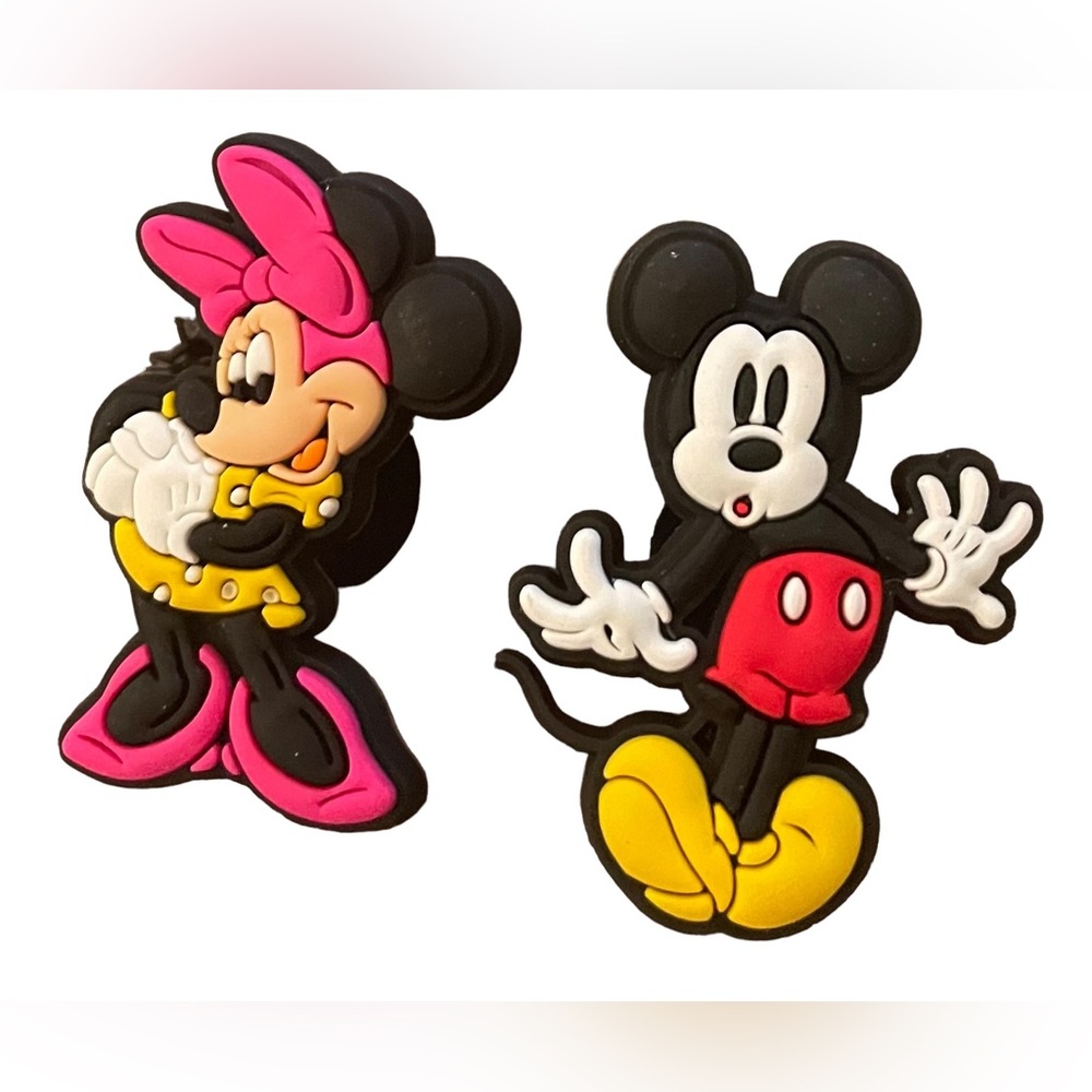 Mickey & Minnie Croc Shoe Charm-Set of 2
